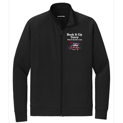 Back Up Terry Put It In Reverse Firework 4th Of July Patriot Gift Stretch Full-Zip Cadet Jacket