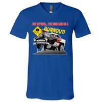 Butt Officer The Sign Said Do A Burnout V-Neck T-Shirt