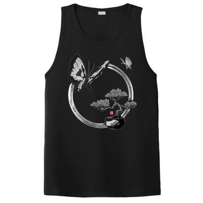 Butterflies And Bonzai Tree Japanese Ink PosiCharge Competitor Tank