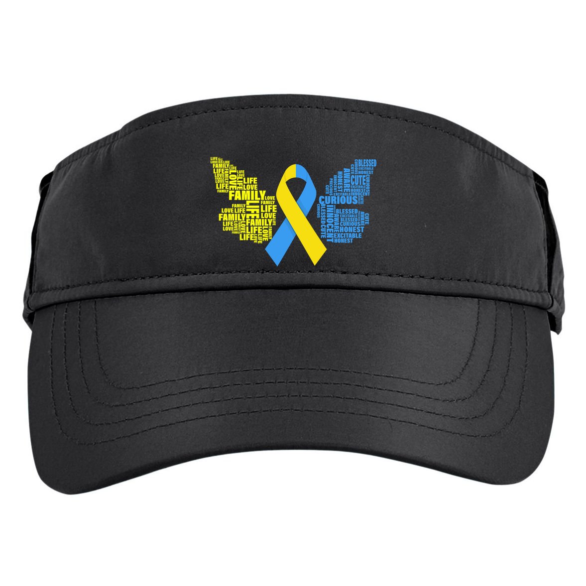 Butterfly Down Syndrome Inspiring Words Adult Drive Performance Visor