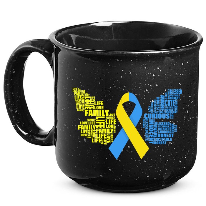 Butterfly Down Syndrome Inspiring Words 15oz Campfire Ceramic Mug