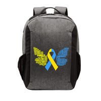 Butterfly Down Syndrome Inspiring Words Vector Backpack