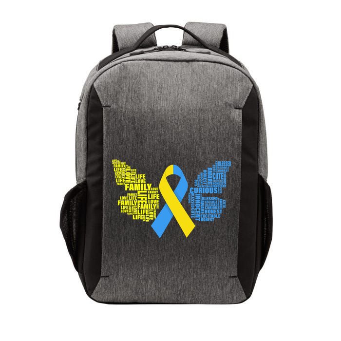 Butterfly Down Syndrome Inspiring Words Vector Backpack