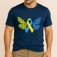 Butterfly Down Syndrome Inspiring Words Cooling Performance Crew T-Shirt