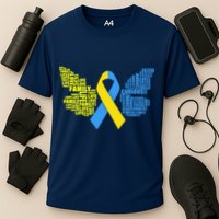 Butterfly Down Syndrome Inspiring Words Cooling Performance Crew T-Shirt