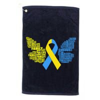 Butterfly Down Syndrome Inspiring Words Golf Towel