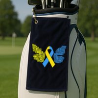 Butterfly Down Syndrome Inspiring Words Golf Towel
