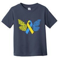 Butterfly Down Syndrome Inspiring Words Toddler T-Shirt