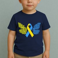 Butterfly Down Syndrome Inspiring Words Toddler T-Shirt