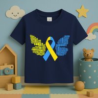 Butterfly Down Syndrome Inspiring Words Toddler T-Shirt