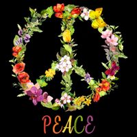 Butterfly Flower Peace Sign Mug