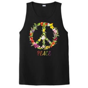 Butterfly Flower Peace Sign PosiCharge Competitor Tank