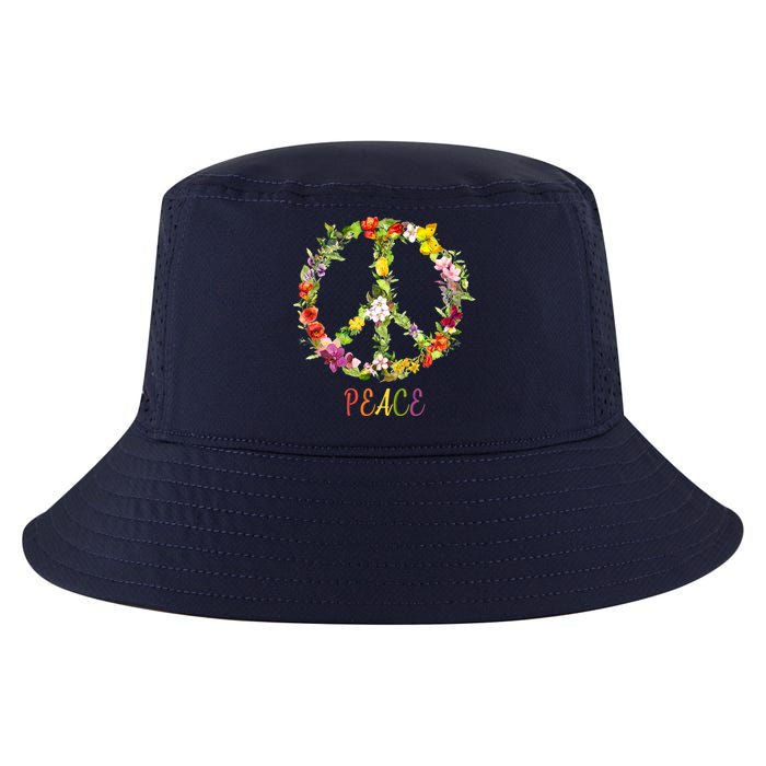 Butterfly Flower Peace Sign Cool Comfort Performance Bucket Hat