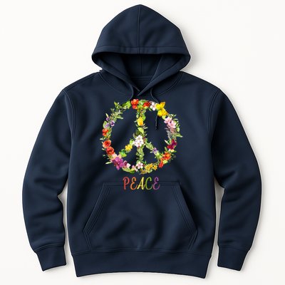 Butterfly Flower Peace Sign Hoodie