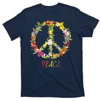 Butterfly Flower Peace Sign T-Shirt