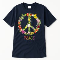 Butterfly Flower Peace Sign Tall T-Shirt