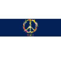 Butterfly Flower Peace Sign Bumper Sticker