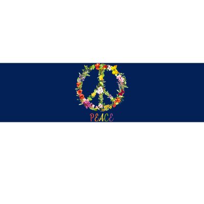 Butterfly Flower Peace Sign Bumper Sticker