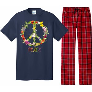 Butterfly Flower Peace Sign Pajama Set