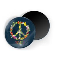 Butterfly Flower Peace Sign Magnet