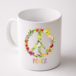 Butterfly Flower Peace Sign Coffee Mug