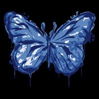 Butterfly Ink Dripping Backpack
