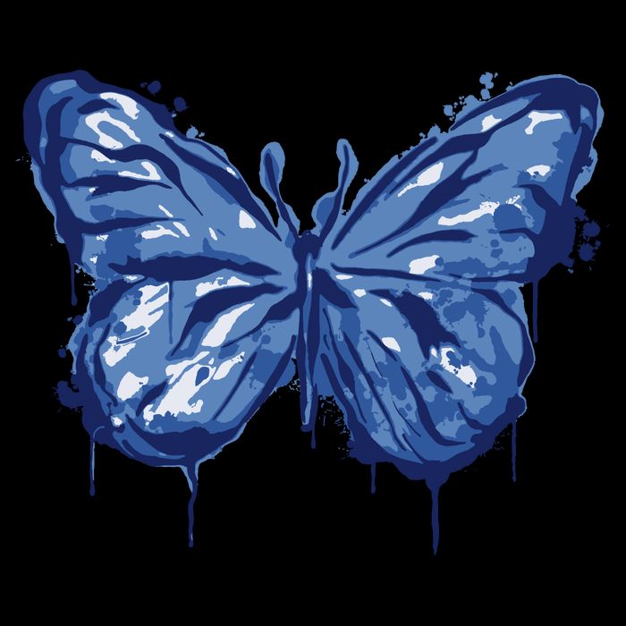 Butterfly Ink Dripping Backpack