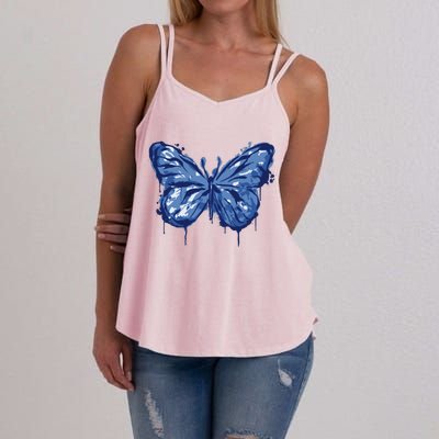 Butterfly Ink Dripping Women's Strappy Tank