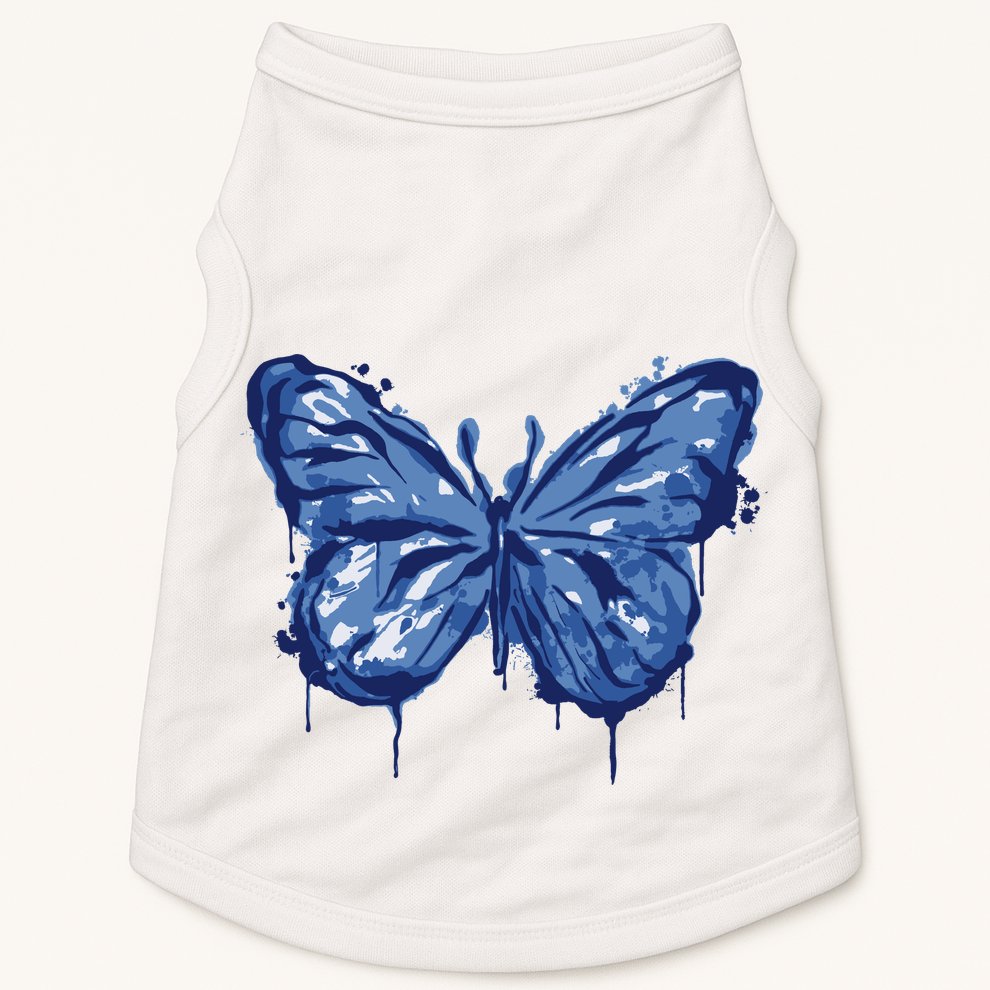 Butterfly Ink Dripping Doggie Tank