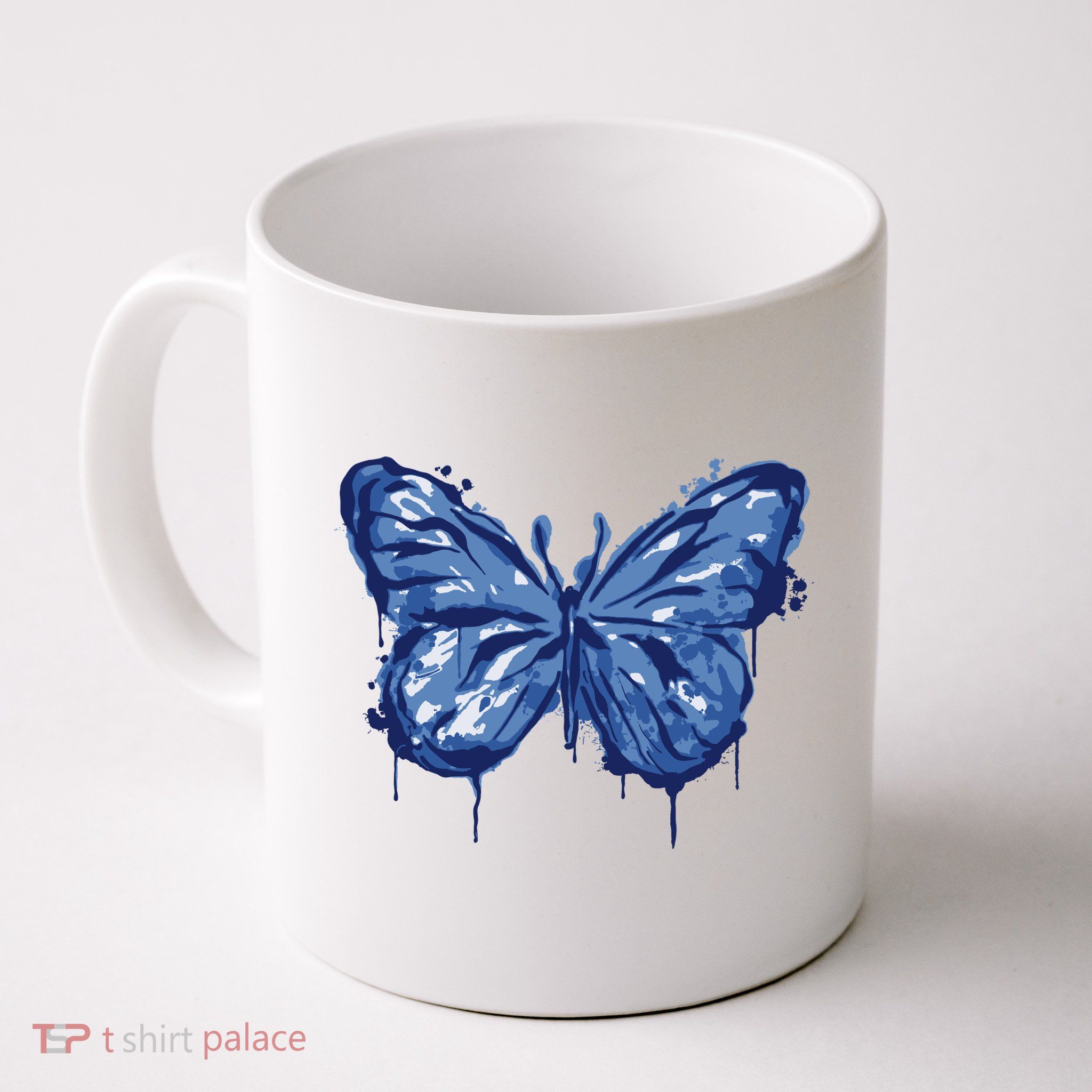 Butterfly Ink Dripping Mug