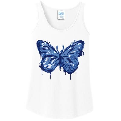 Butterfly Ink Dripping Ladies Essential Tank