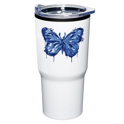 Butterfly Ink Dripping Tumbler