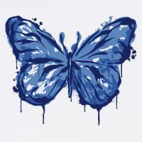 Butterfly Ink Dripping Baby Bodysuit