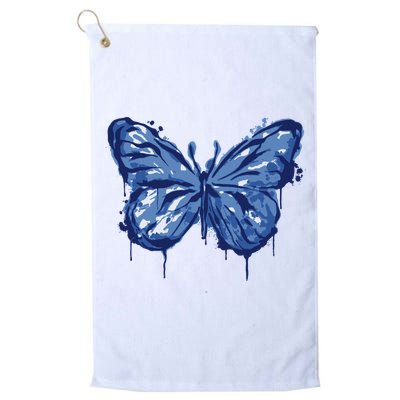 Butterfly Ink Dripping Golf Towel