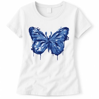 Butterfly Ink Dripping Womens T-Shirt