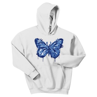 Butterfly Ink Dripping Kids Hoodie