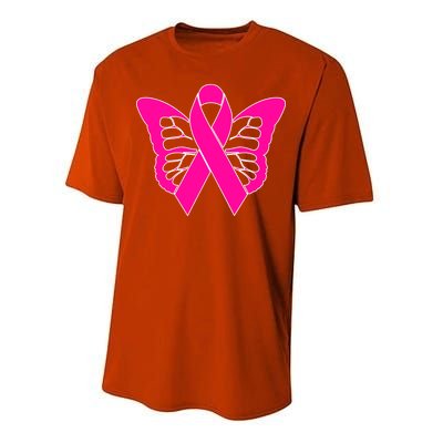 Butterfly Ribbon Breast Cancer Performance Sprint T-Shirt