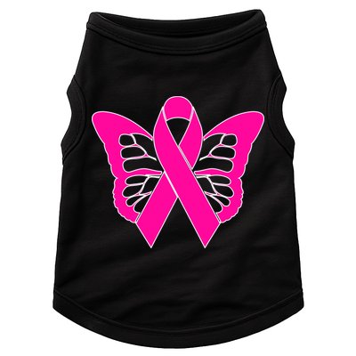 Butterfly Ribbon Breast Cancer Doggie Tank