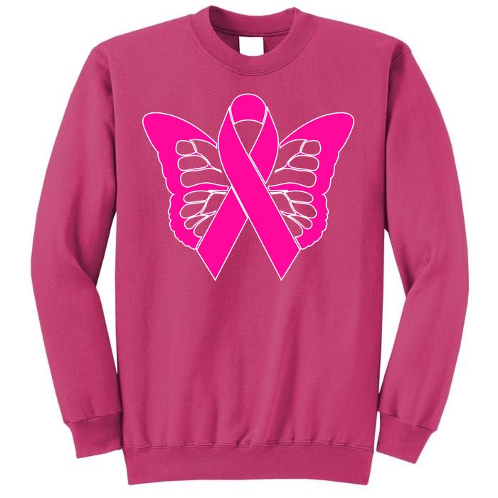 Butterfly Ribbon Breast Cancer Sweatshirt