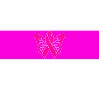 Butterfly Ribbon Breast Cancer Bumper Sticker