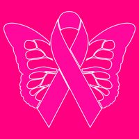 Butterfly Ribbon Breast Cancer 16 in Basic Backpack