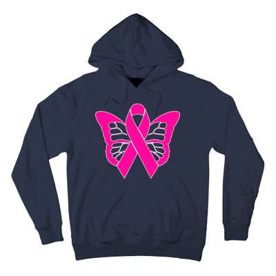 Butterfly Ribbon Breast Cancer Tall Hoodie