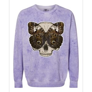 Butterfly Skull Moth Colorblast Crewneck Sweatshirt