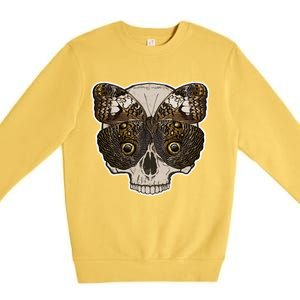 Butterfly Skull Moth Premium Crewneck Sweatshirt