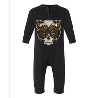 Butterfly Skull Moth Infant Fleece One Piece