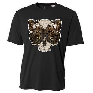 Butterfly Skull Moth Cooling Performance Crew T-Shirt