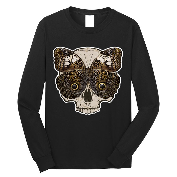 Butterfly Skull Moth Long Sleeve Shirt