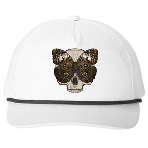 Butterfly Skull Moth Snapback Five-Panel Rope Hat