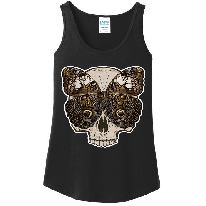 Butterfly Skull Moth Ladies Essential Tank