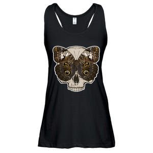 Butterfly Skull Moth Ladies Essential Flowy Tank